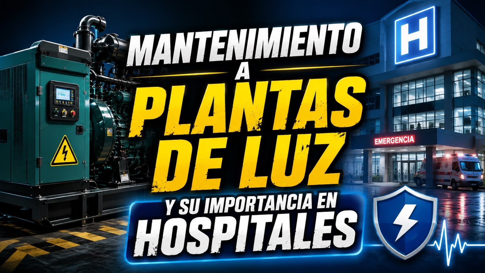 Mantenimiento a plantas de luz y su importancia en hospitales