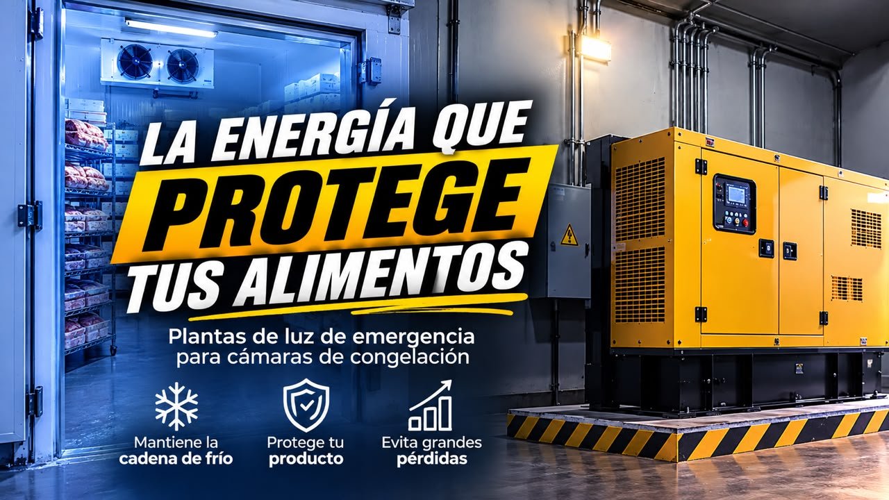 Planta de luz de emergencia para industria de alimentos y cadena de frío